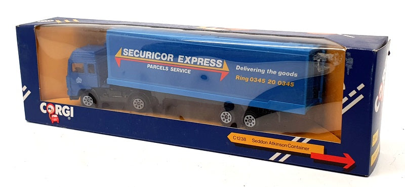 Corgi Diecast Appx 20cm Long C1238 - Seddon Atkinson Securicor Express - Blue