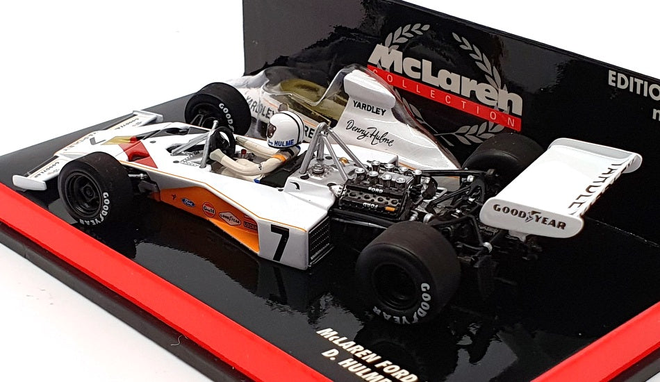 Minichamps 1/43 Scale 530 734307 - F1 McLaren Ford - #7 D.Hulme 1973