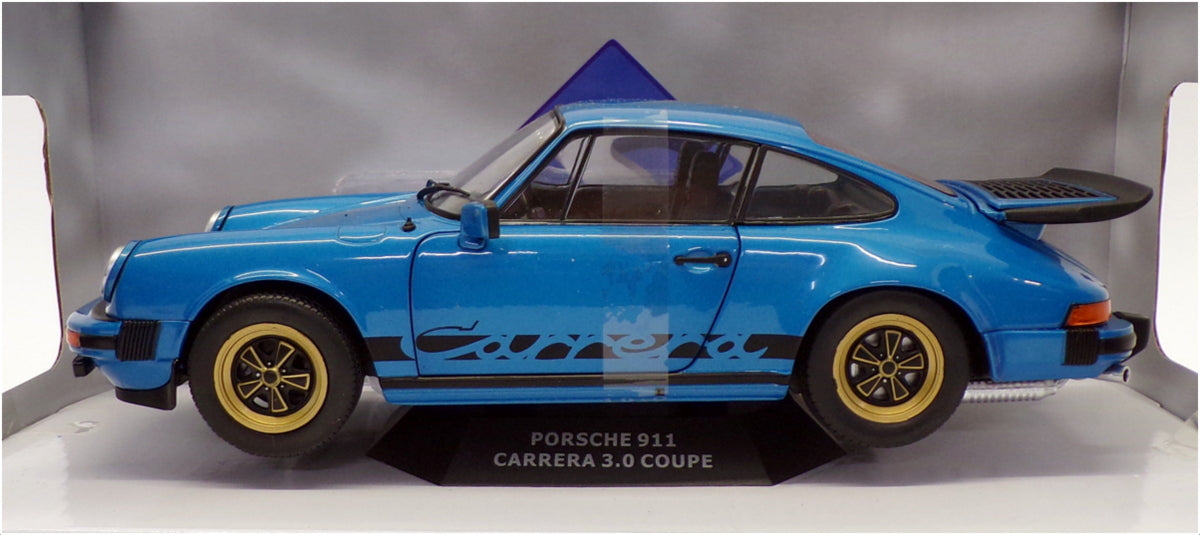 Solido 1/18 Scale S1802601 - Porsche 911 Carrera 3.0 Coupe - Minerva Blue