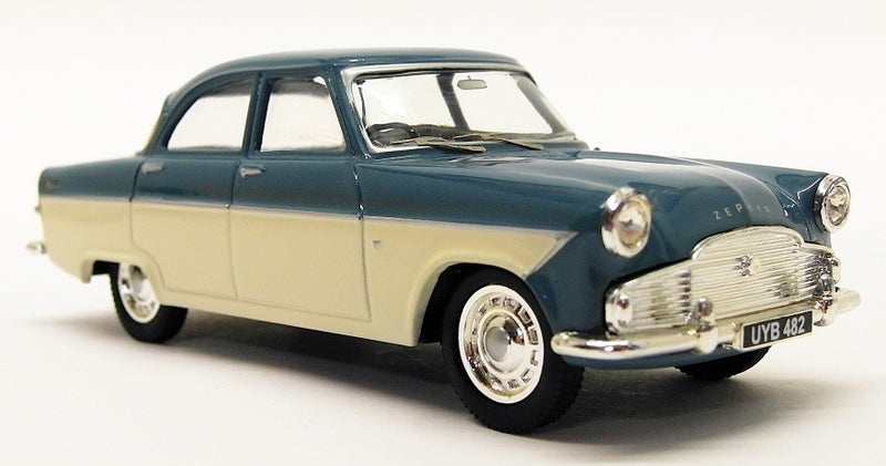 Corgi 1/43 Scale VA06101 - Ford Zephyr MkII - Aqua Blue/Ermine White