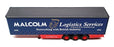 Corgi 1/50 Scale Diecast CC19907 - Curtain Trailer W H Malcolm - Blue