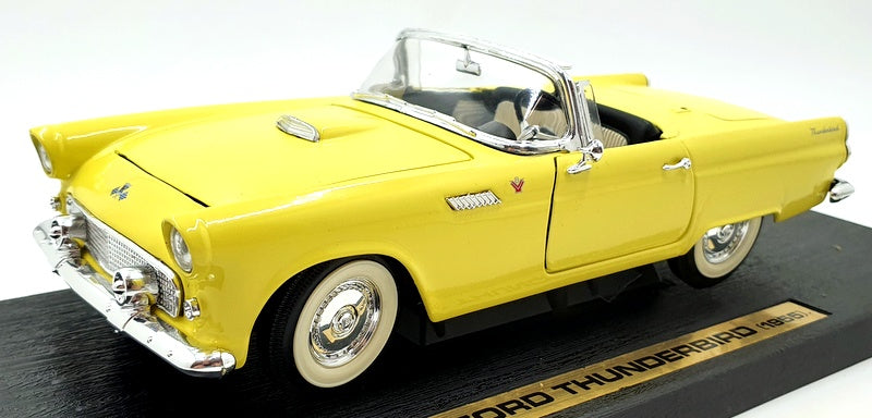 Road Signature 1 18 Scale Diecast 92068 1955 Ford Thunderbird Yellow