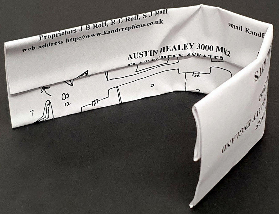 K&R Replicas 1/43 Scale Unbuilt Kit KR104 - Austin Healey 3000 Mk2 4str