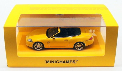 Minichamps 1/43 Scale Model Car 436 130530 - 2005 Jaguar XK Convertible - Yellow