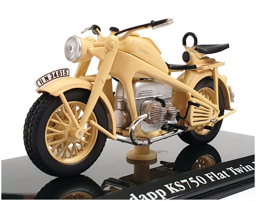 Atlas Editions 1/24 Scale Motorbike 4 658 128 - 1941 Zundapp KS750 - Cream
