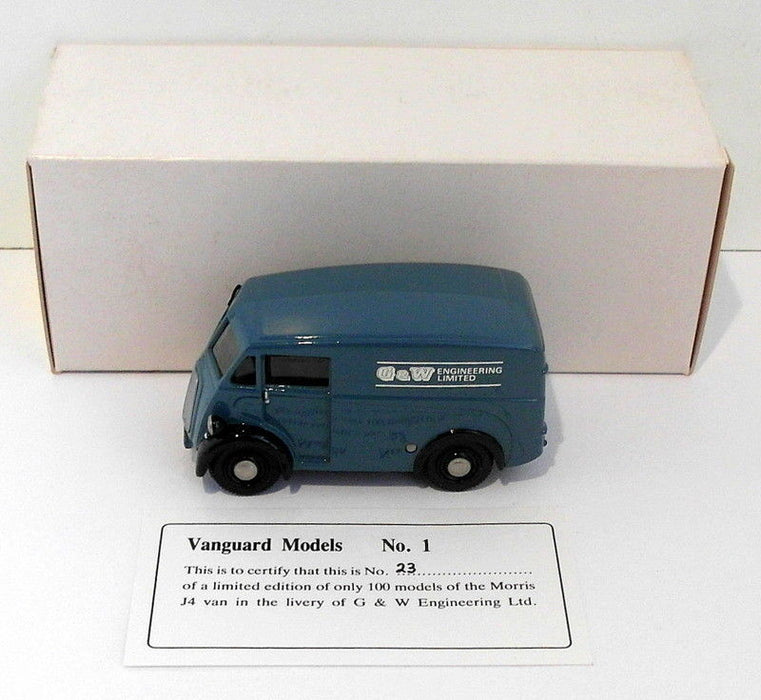 Pathfinder Vanguard 1/43 Scale VAN1 - Morris J Type Van 1 Of 100 Blue G&W Eng