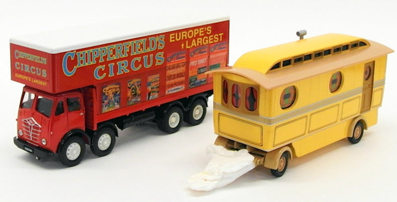 Corgi 1/50 Scale Diecast Model 97888 - Foden Closed Pole Truck With Caravan