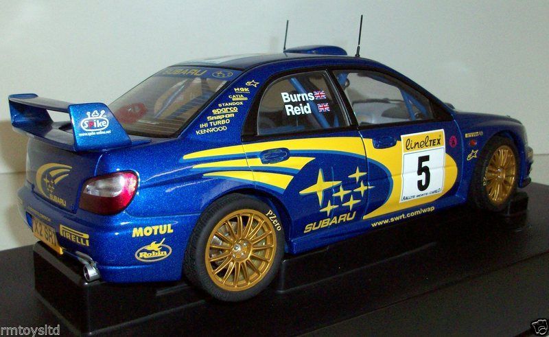 AUTOART 1/18 - 80192 SUBARU IMPREZA WRC 2001 RALLY MONTE CARLO BURNS REID