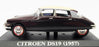 Altaya 1/43 Scale Model Car 27718S - 1957 Citroen DS19 - Maroon/Cream