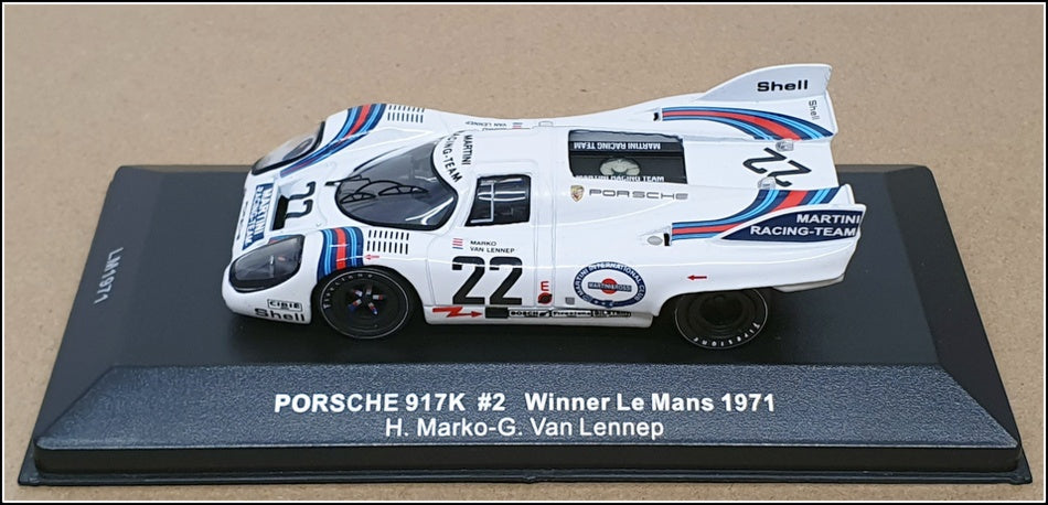 Ixo 1/43 Scale LM1971 - Porsche 917K - #22 Winner Le Mans 1971