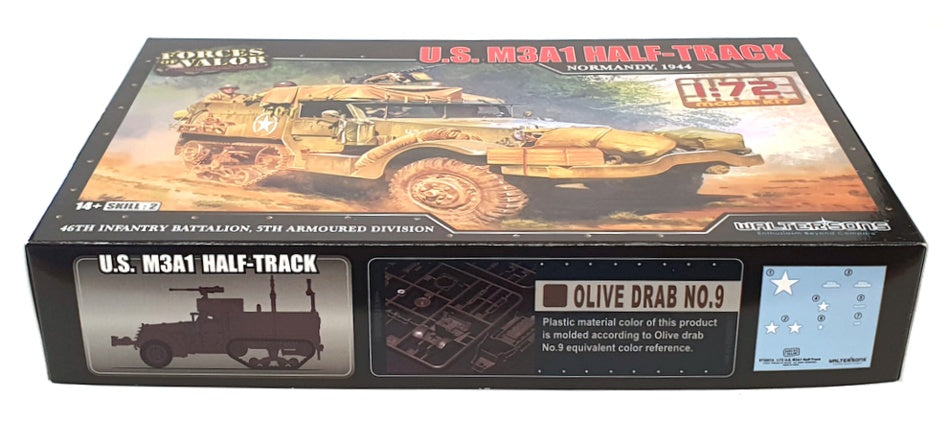 Forces Of Valor 1/72 Scale Kit 873007A - US M3A1 Half-Track - Normandy 1944