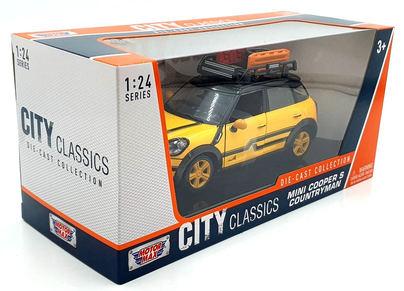 Motor Max 1/24 Scale Diecast 79752 - Mini Cooper S Countryman - Yellow