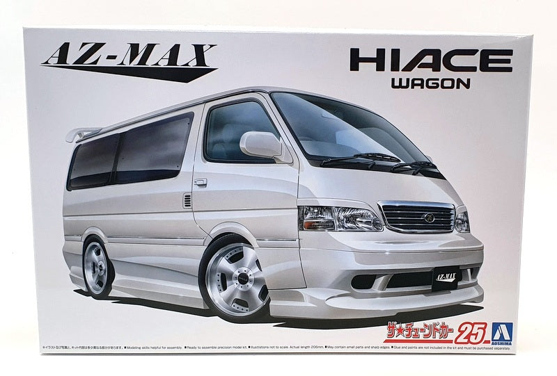 Aoshima 1/24 Scale Model Car Kit 1592800 - 1999 Toyota Hi Ace Wagon KZH100