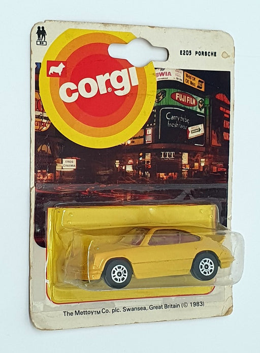 Corgi 8cm Long Diecast Diecast E205 - Porsche - Yellow