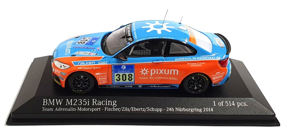 Minichamps 1/43 Scale 437 142408 - BMW M235i - 24h Nurburgring 2014