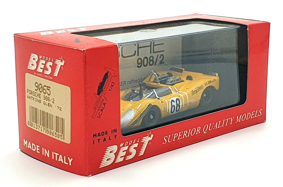 Best Model 1/43 Scale 9065 - Porsche 908/2 - #68 Watkins Glen 1972