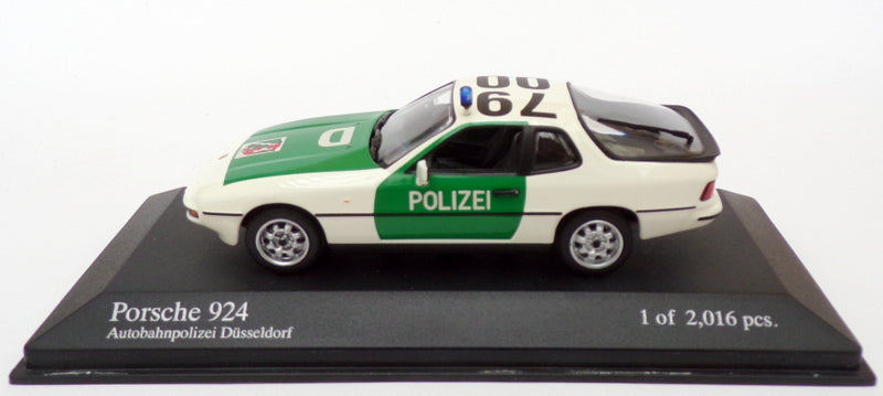 Minichamps 1/43 Scale 400 062190 - 1984 Porsche 924 Dusseldorf Polizei