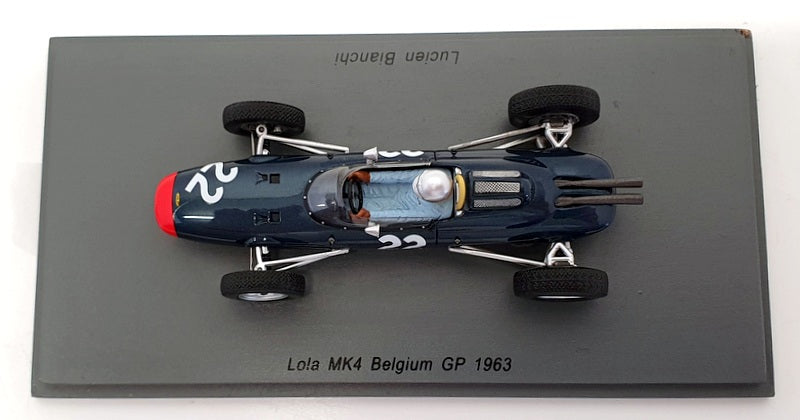 Spark 1/43 Scale S5330 - 1963 Lola Mk4 #22 Belgium GP Lucien Bianchi