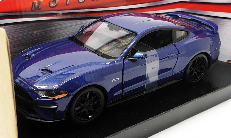 Motormax 1/24 Scale Model Car 79352 - 2018 Ford Mustang GT - Met Blue