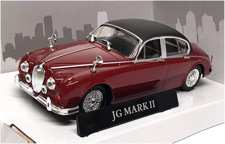 Cararama 1/43 Scale Diecast 4-16741 - Jaguar Mk2 - Maroon/Black