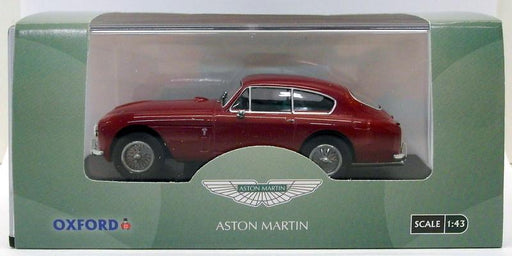 Oxford Diecast 1/43 Scale AMDB2003 - Aston Martin DB2 MkIII Saloon - Peony Red