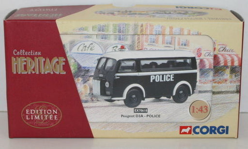 CORGI 1/43 SCALE COLLECTION HERITAGE EX70618 PEUGEOT D3A - POLICE