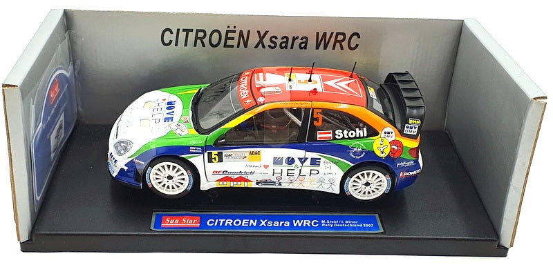 Sun Star 1/18 Scale 4429 - Citroen Xsara WRC - German Rally 2007 #5 M.Stohl