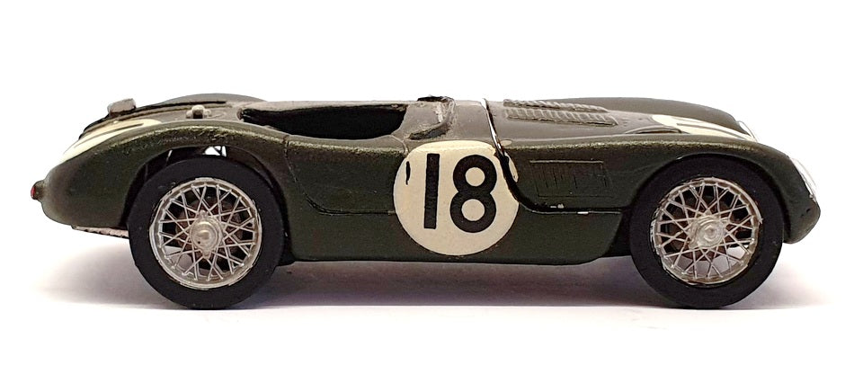 Unknown Brand 1/43 Scale Built Kit JA18G - Jaguar Race Car - #18 Green