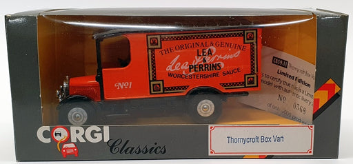 Corgi 1/50 Scale Diecast C859/11 - Thornycroft Box Van - Lea & Perrins