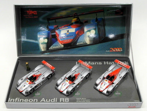 Minichamps 1/43 Scale 2.00.000.01411 - Infineon Audi R8 Le Mans Hattrick