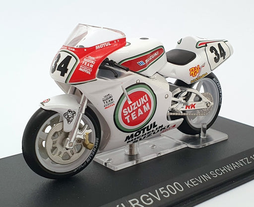 Ixo Models 1/24 Scale IB20 - Suzuki RGV500 - #34 K.Schwantz - White