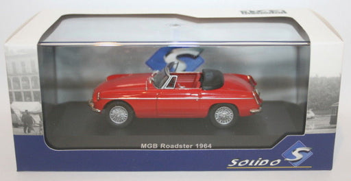 Solido 1/43 Scale diecast - S4301200 - 1964 MG B Convertible - Red