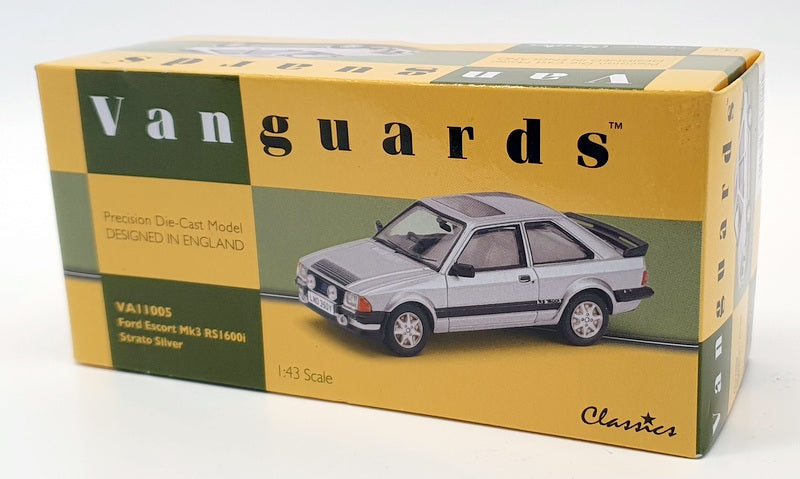 Vanguards 1/43 Scale Diecast VA11005 - Ford Escort MK3 RS1600i - Strato Silver