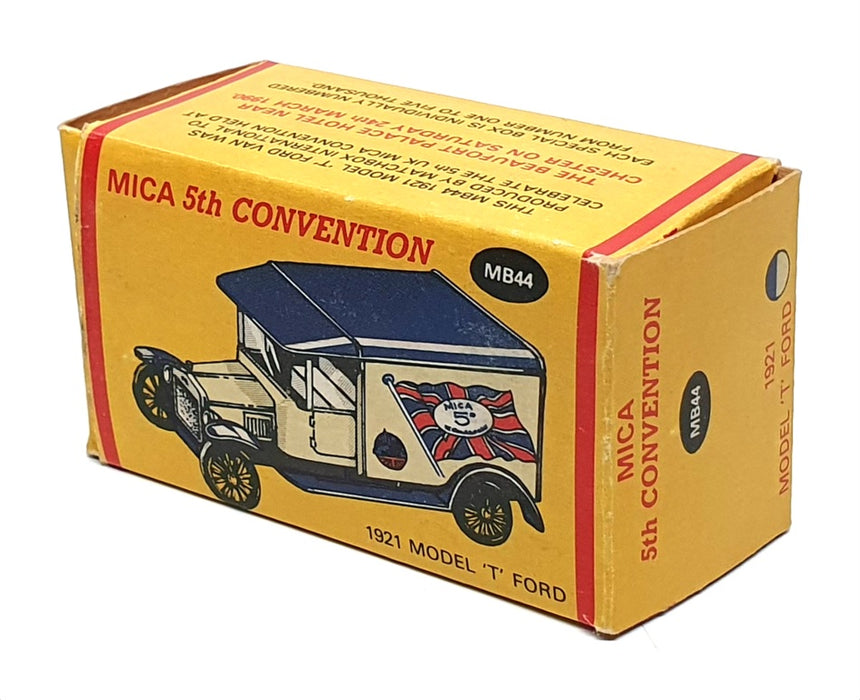 Matchbox 7cm Long Diecast MB44 - 1921 Model T Ford - Mica 5th Convention