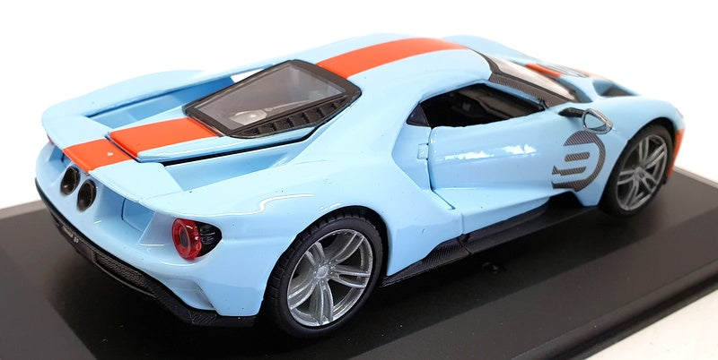 Burago 1/32 Scale Diecast #18 41164 - 2019 Ford GT #9 - Blue