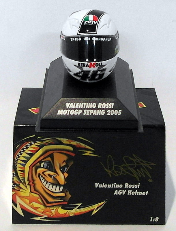 Minichamps 1/8 Scale 397 050066 - AGV Helmet Moto GP Sepang 2005 V. Rossi