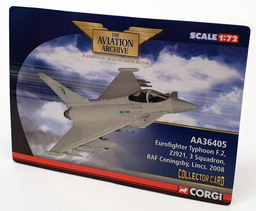 Corgi 1/72 Scale AA36405 - Eurofighter Typhoon F.2 ZJ921 3 Sq. RAF Coningsby 2005