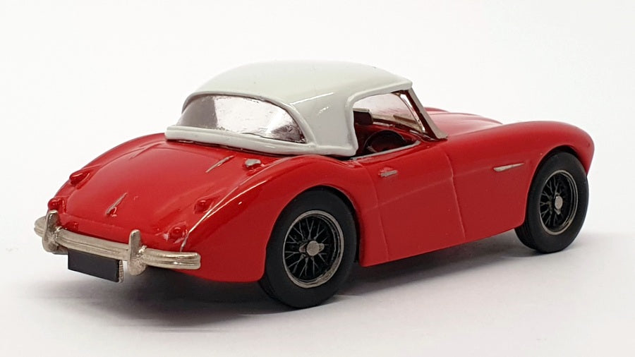 K&R Replicas 1/43 Scale Built Kit KR104 - Austin Healey 3000 Mk2 H/T - Red/White