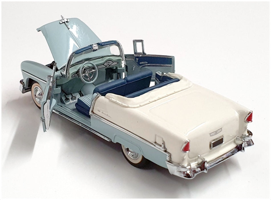 Franklin Mint 1/43 Scale B11KE18 - 1955 Chevrolet Bel Air - Blue/White