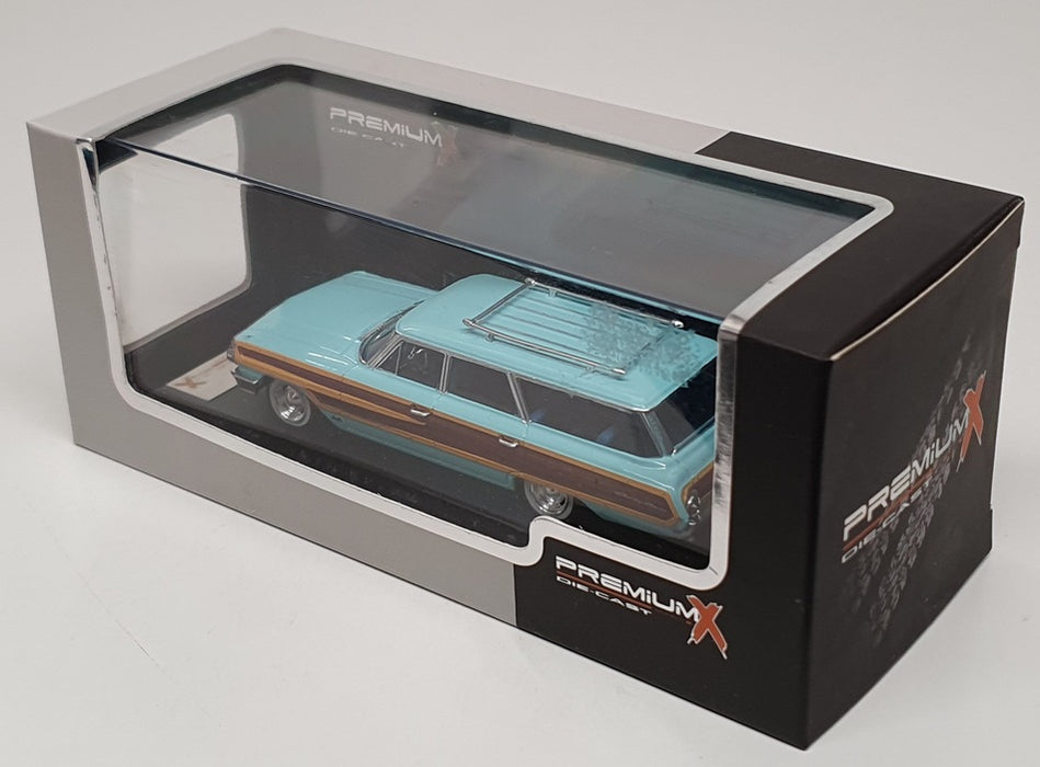 PremiumX 1/43 Scale PRD202 - 1964 Ford Country Squire - Lt Blue