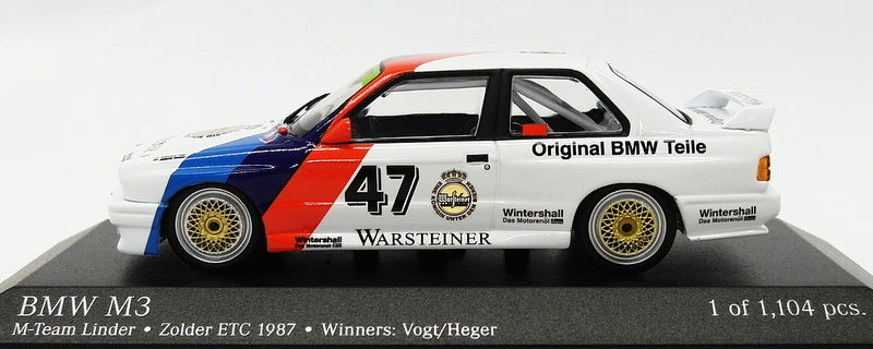 Minichamps 1/43 Scale 430 872047 - BMW M3 (E30) M-Team Linder