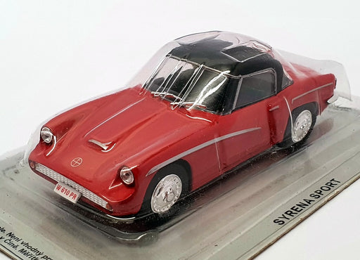 Altaya 1/43 Scale Model Car AL30121J - Syrena Sport - Red/Black