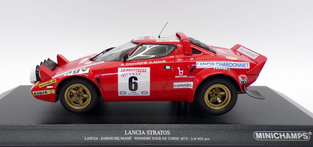 Minichamps 1/18 Scale 155 751706 - Lancia Stratos - Tour De Corse 1975