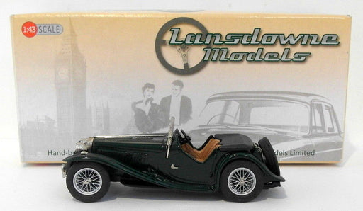 Lansdowne Models 1/43 Scale LDM63B - 1938 AC 16/80 Sports Roadster Open - Green