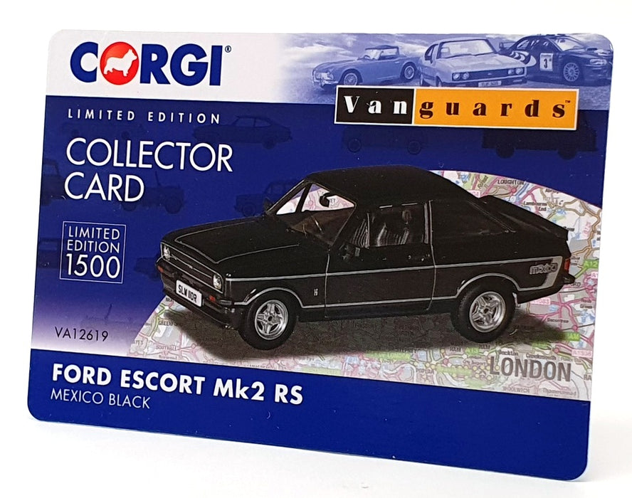 Vanguards 1/43 Scale VA12619 - Ford Escort Mk2 RS - Mexico Black