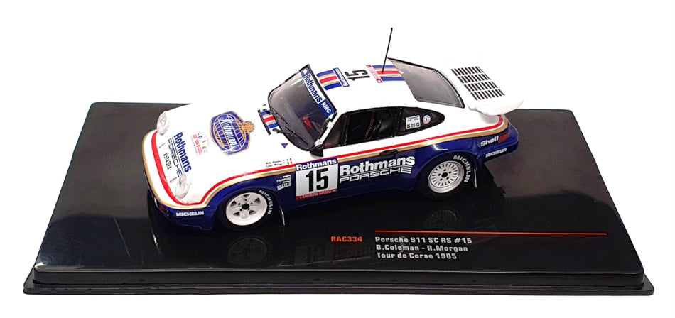 Ixo 1/43 Scale RAC334 - Porsche 911 SC RS - #15 Tour De Corse 1985