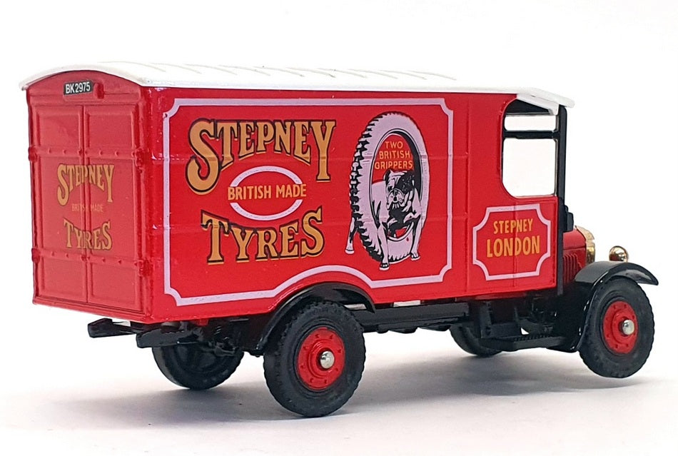 Corgi 13cm Long Diecast C931 - Thornycroft Van Stepney Tyres - Red/White