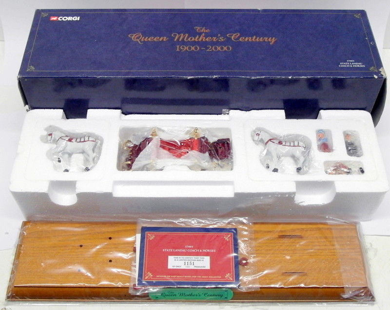 Corgi Diecast 37003 - The Queen Mother's Century - State Landau Coach & Horses