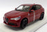 Burago 1/24 Scale Model Car 18-21086 - Alfa Romeo Stelvio - Burgundy