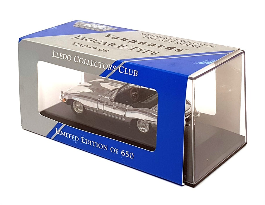 Vanguards 1/43 Scale Diecast VA04908 - Jaguar E Type - Chrome